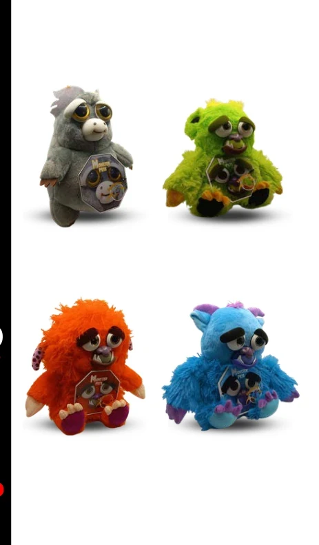 Monster Pets Premium - Pelúcias | Prêmios Toy Box para máquinas