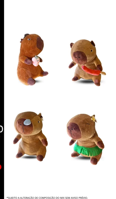 Capivara GG - Pelúcias GG | Prêmios Toy Box para máquinas