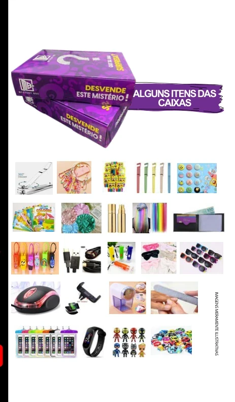 Mystery Box Plus - Caixas Surpresa | Prêmios Toy Box para máquinas